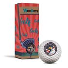 3x Golf Balls Eagle United States of America Golfing