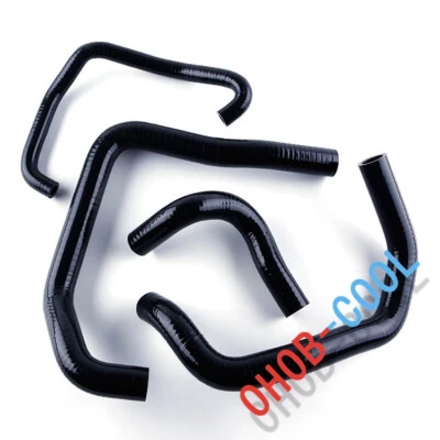 Black Silicone Radiator Hose Kits For 2005 2006 Kawasaki Ninja ZX6R ZX-6R ZX636C - Image 1 of 4