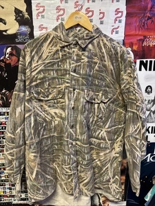 🔥🔥Vintage VTG Camo Shirt Mens XL Mossy Oak Green Brown Button Up 27 x 30 - Picture 1 of 7