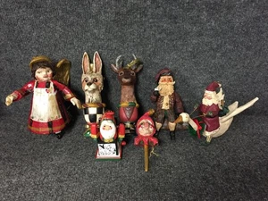 House Of Hatten Santa Farie Reindeer Dove Fox Goose Christmas Ornament - Choice - Bild 1 von 16