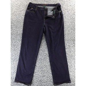Lauren Jeans Co Ralph Lauren Damen Dark Wash Denim Straight Leg Jeans Größe 14 - Bild 1 von 14