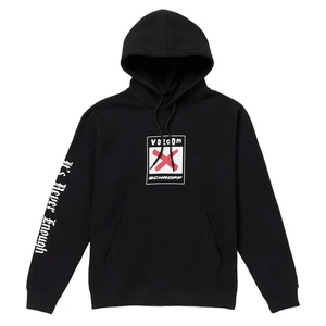 Volcom Men's X Schroff Fleece Black Long Sleeve Pullover Hoodie (BLK) - Picture 1 of 5