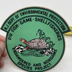 New Jersey Department Of Environmental Protection Endangered Species Sticker - Picture 1 of 5
