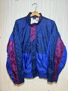 Vintage 90er Nike Windbreaker Jacke Herren XL BLAU - Bild 1 von 11