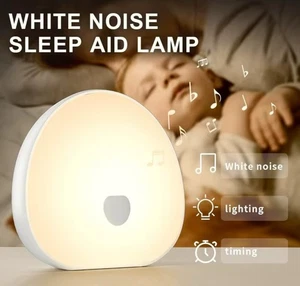 10 Naturgeräusche White Noise Sound Machine LED Nachtlicht Timer Einschlafhilfe Relax - Bild 1 von 6