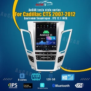 Smart Head Unit For Cadillac Cts 2007-2012 12.1 Inch Screen Android 11 - Picture 1 of 3
