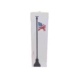 The Cats Meow Colllectibles Wooden Replica American Flag 1997 Faline Jones - Picture 1 of 2