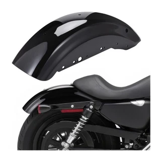Rear Fender Gloss Black For Harley Davidson Sportster XL883 XL1200 48 72 2004-up - Picture 1 of 12