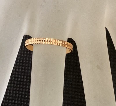 Anillo de compromiso Italia Milor oro amarillo macizo 18k talla 7,75 nuevo Foto 1 de 4