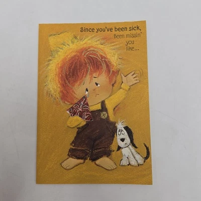 Vintage Since You've Been Sick, Been Missin' You Like... USED Hallmark Card - Image 1 of 4
