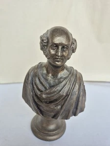 Estatua busto de metal vintage RARA del presidente Martin Van Buren 6" - Imagen 1 de 9