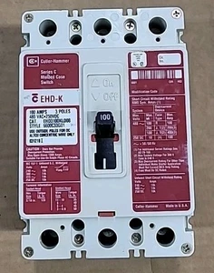 Cutler Hammer EHD3100KLD08 EHD-K 100A Series C Molded Case Switch - Picture 1 of 1