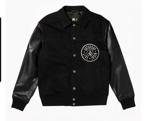 Chaqueta de bombardero Volcom 50 Collegiate negra para hombre - Imagen 1 de 10