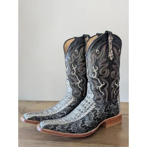 Goodrubber Westernstiefel Herren Gr. 5,5 weiß schwarz Quincy Sea Turtle Print Cowboy - Bild 1 von 4