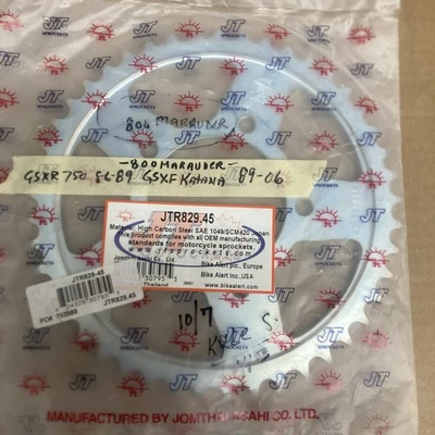 Piñón trasero JT Suzuki 45 dientes JTR829.45 Foto 1 de 3