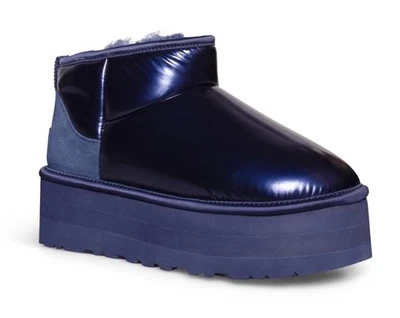 Botas UGG Classic Ultra Mini Platform Hi Shine azul marino iridiscentes talla 6 para mujer’s Foto 1 de 4