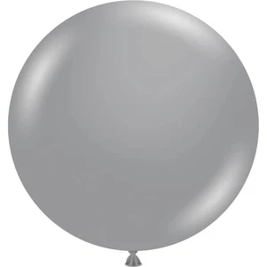 Tuftex 17" Metallic Silver Latex Balloons (50ct) - Picture 1 of 1