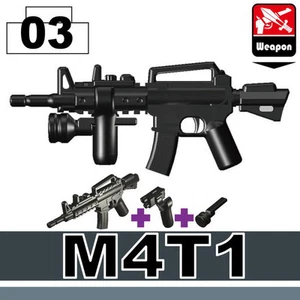 M4T1 Special Forces Assault Rifle compatible w/toy brick minifigures Army - Picture 1 of 1