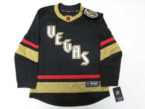 VEGAS GOLDEN KNIGHTS FANATICS REVERSE RETRO 2.0 BREAKAWAY HOCKEY JERSEY NO GLOW Cover