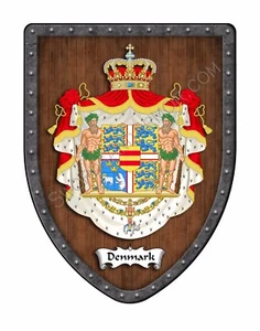 Escudo de armas de Dinamarca escudo de exhibición de país - danés #SH503DGHG-Dinamarca - Imagen 1 de 12