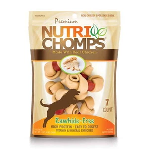 NutriChomps Dog Chews 4-inch Knots Easy To Digest Rawhide-Free Dog Treats 7Count - Picture 1 of 7