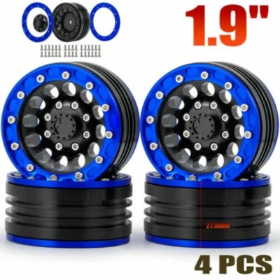1.9" Metal Beadlock Wheel Rims for 1/10 RC Crawler Traxxas TRX4 Axial SCX10 II - Image 1 of 4