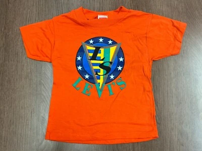 CAMISETA VINTAGE LEVI'S LS SHIELD STARS NIÑOS 2 DEADSTOCK AÑOS 90 NIÑO Foto 1 de 4