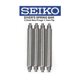 4PC 20mm 22mm SEIKO 2.5mm Fat Spring Bars SEIKO PROSPEX Non-Fringe 1.1mm Tip - Picture 1 of 2
