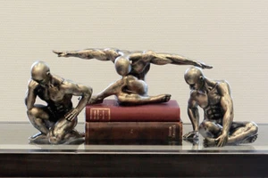 Gilde Skulptur Workout Champagner Mannmotiv Figur Sport (#319 S) - Bild 1 von 1