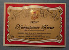 Ancienne étiquette de vin années 1926 Nackenheimer Cross Illert