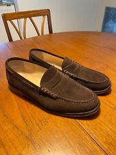 Racing Green Brown Suede Loafers size 12