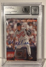 1996 Donruss -  Mike Mussina #518 Certified BAS/BGS AUTO 10 Encased