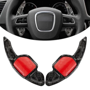 Extensión de palanca de cambios de volante para Audi A4L A8 S5 S6 09-12 fibra de carbono - Imagen 1 de 11