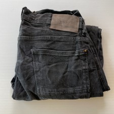 Zara Skinny Denim Jeans Mens Size 36 Waist Black Casual Style Fashion Summer Fit