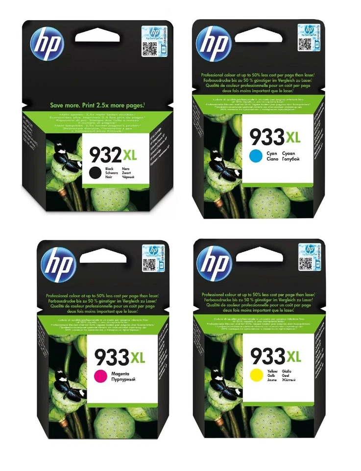 Original HP 932XL/933XL Multipack Tintenpatrone C2P42AE Officejet 6100 6600 7610 - Bild 1 von 1