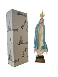 Our Lady of Fatima Religious Statue, Weather Colour Changing, Hand-Painted 21cms - Picture 1 of 9