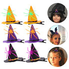 2 Sets Halloween Haarnadel Material Hexenmütze und Spinnenform Kopfschmuck