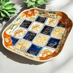 ANTIQUE JAPANESE Unsigned Beautiful Small Platter - Picture 1 of 19