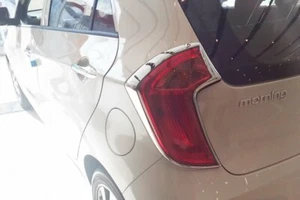 Auto Clover Chrome Tail Light Trim Covers Set for Kia Picanto 2012 - 2016 - Picture 1 of 8