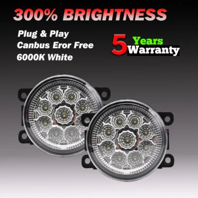 For Nissan 26154-EA500 84501AJ00A Direct Replacement Fog Lights Assembly Pair - Image 1 of 4