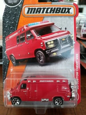 Matchbox 1995 Custom Chevy Van Red MBX Heroic - Image 1 of 4