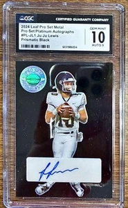 2024 LEAF PRO SET  JU JU LEWIS ROOKIE AUTO /7 BLACK  CGC 10 - A1375 - Picture 1 of 1