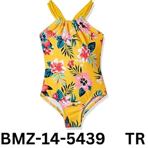 Kanu Surf Girls' Jasmine Beach Sport Halter One Piece Swimsuit, Brooke Mango, 12 - Picture 1 of 5