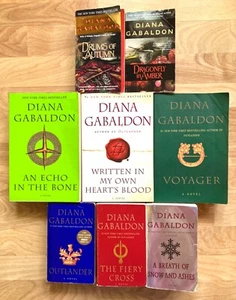 Diana Gabaldon OUTLANDER Series Complete 1-8, Lot of 8 Paperbacks Voyager Fiery+ - Picture 1 of 2
