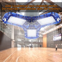 360 Degrees LED Garage Light Deformable Ceiling Light Indoor E26 Workshop Lamp