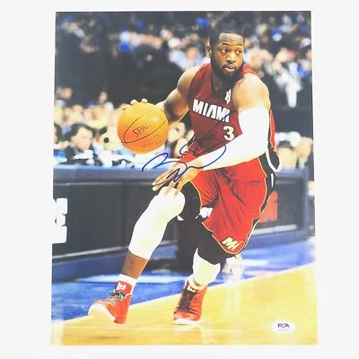 Dwyane Wade signed 11x14 photo PSA/DNA Miami Heat Autographed - Image 1 of 3
