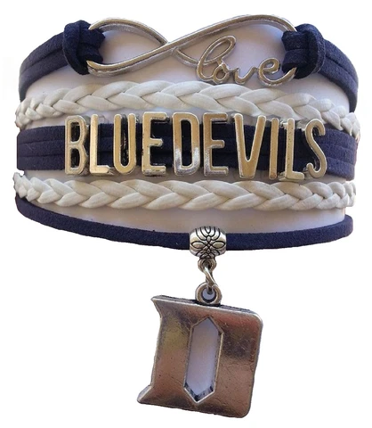 Duke University Blue Devils College Infinity Bracelet Jewelry Apparel Cover