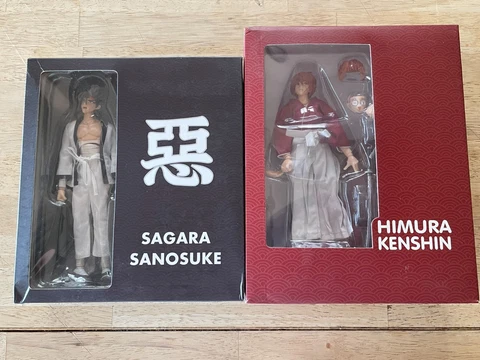 Lot of 2 - Dasin Models - 6" - Rurouni Kenshin Himura & Kenshin Sagara Sanosuke Cover