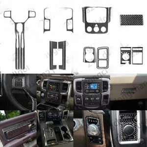 Kits completos de molduras interiores de fibra de carbono de 22 piezas para Dodge Ram 1500 2500 3500 2013-15 - Imagen 1 de 20