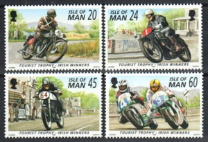 Great Britain-Man Stamp 701-704  - Motorcycle races - Picture 1 of 1